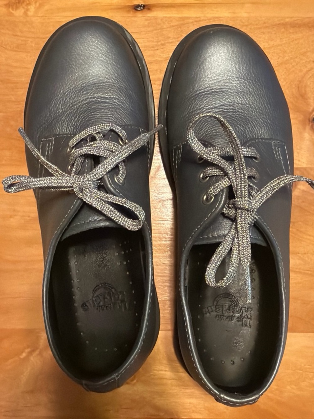 Blue metallic Dr Martens oxfords size 37
